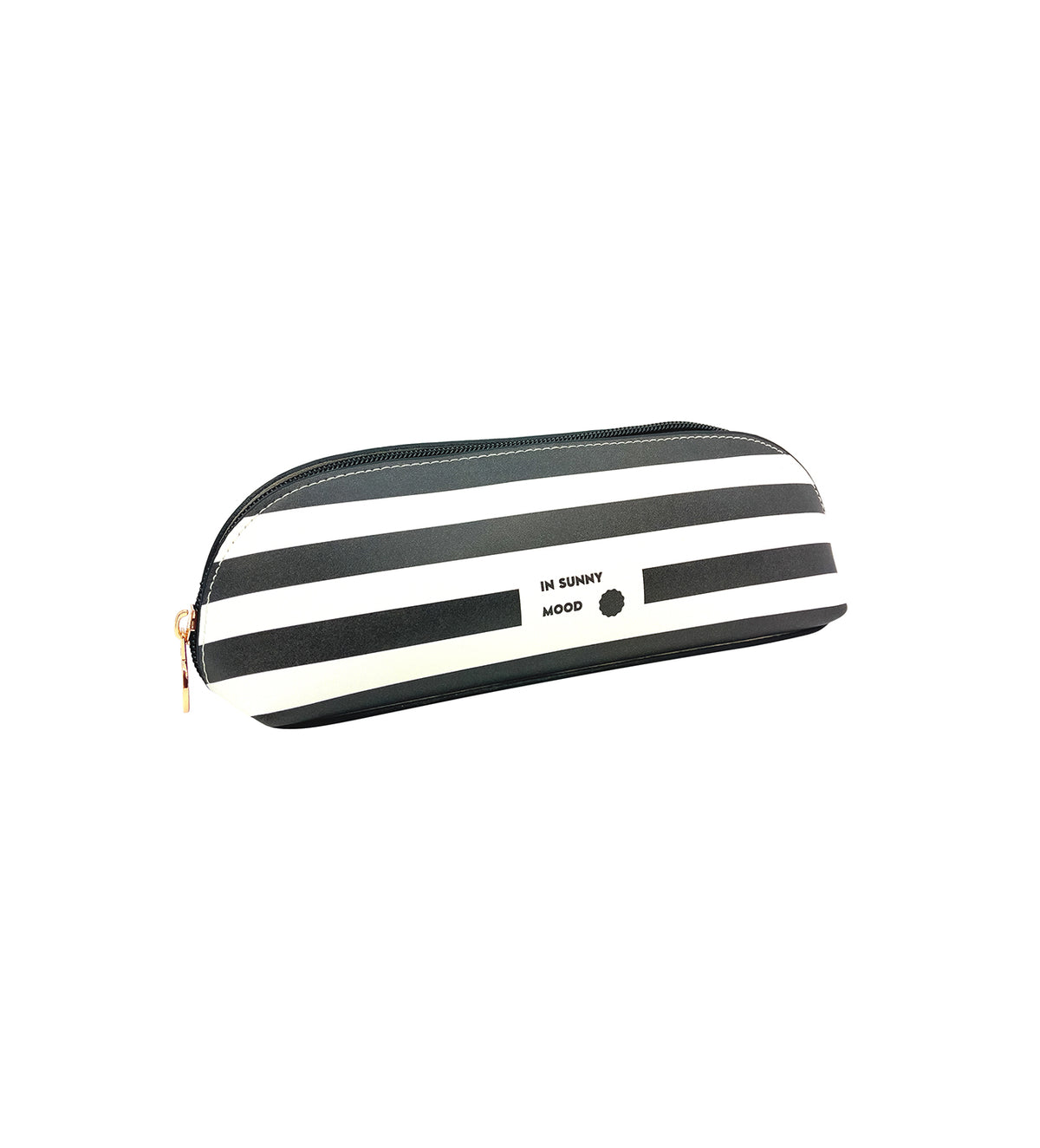 Sunny Pencil Case Small Stripe Black
