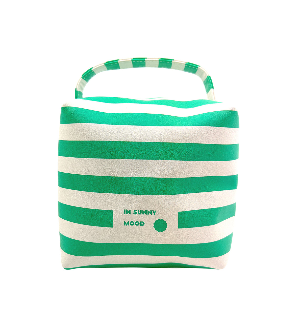 Sunny Square Cosmetic Stripe Green