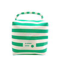 Sunny Square Cosmetic Stripe Green
