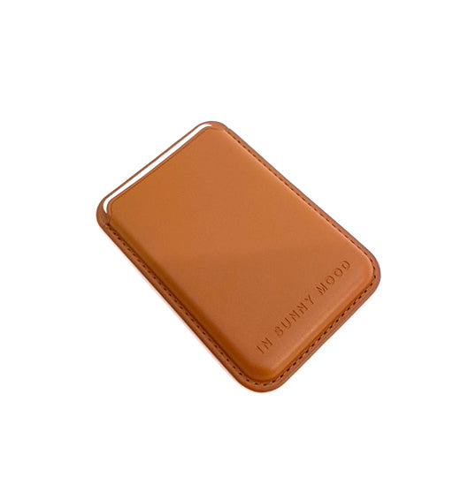 Magnetic Card Holder Brown