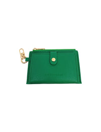Card Holder Coin Zip Purse Green