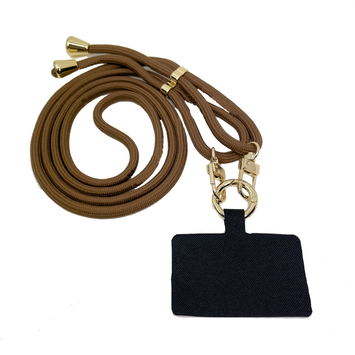 Mobile Base Necklace Brown Gold