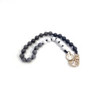 Olivia Multi Wristlet Wood BlackWhite Mix