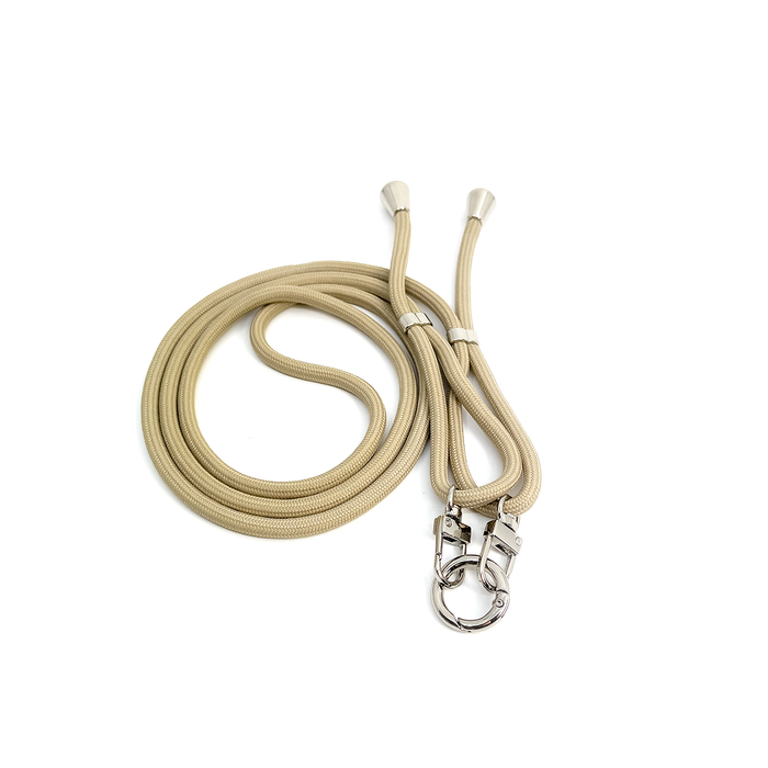 Mobile Base Necklace Beige Silver