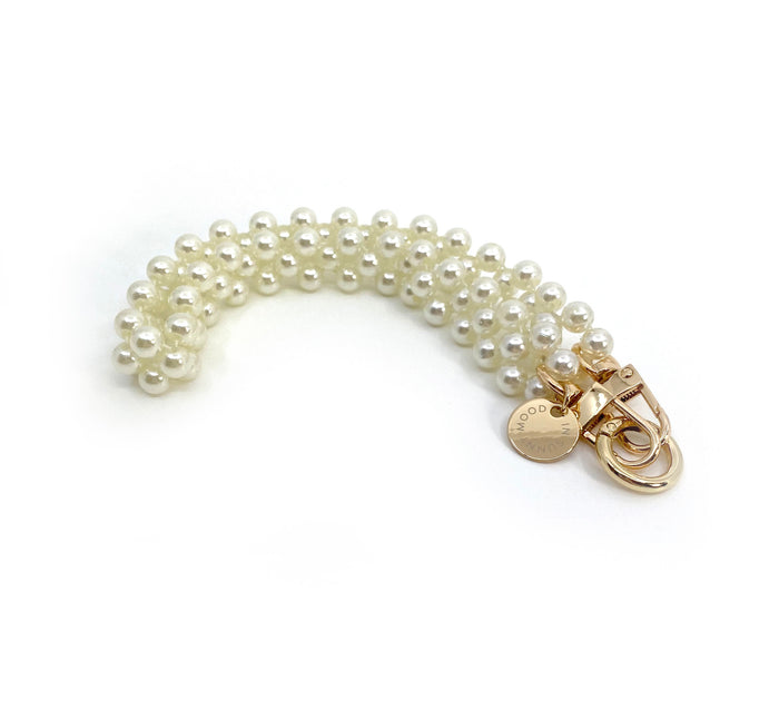 Holly Deco Wristlet Pearl Gold