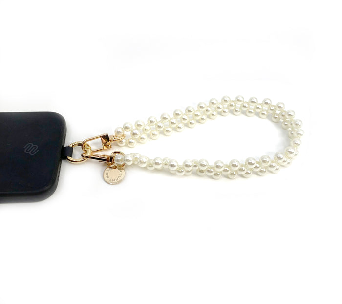 Holly Deco Wristlet Pearl Gold