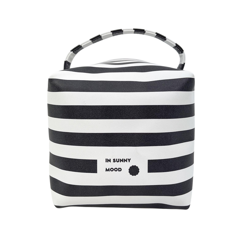 Striped Cosmetic Bag