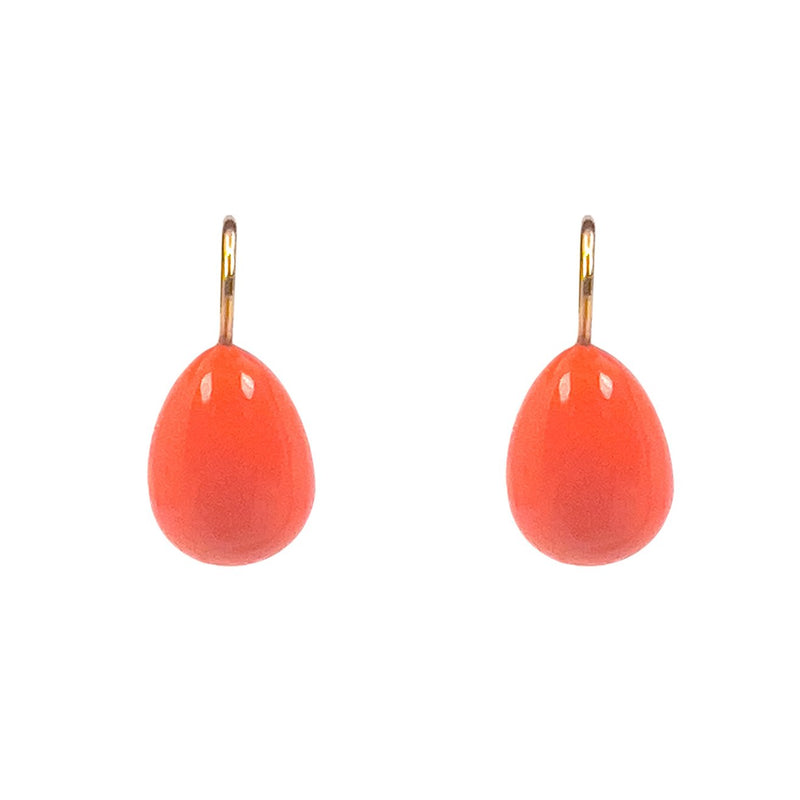 Earrings in orange