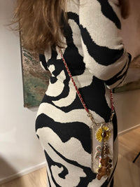 Dolores Chain Strap Red Gold