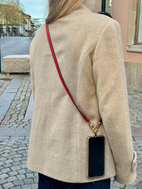 Galina Leather Strap Red Gold