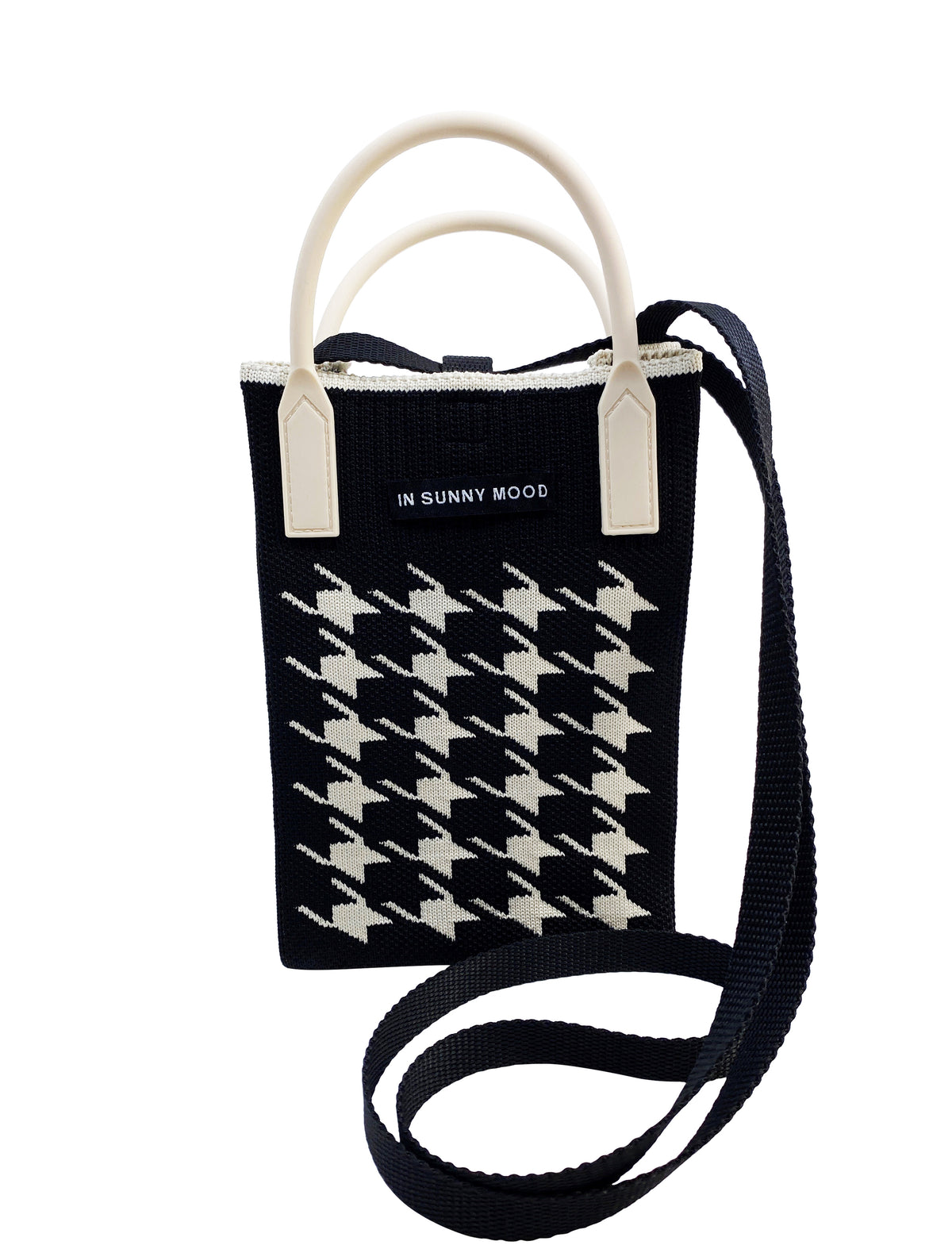 Mobile Cross Bag Houndstooth Black