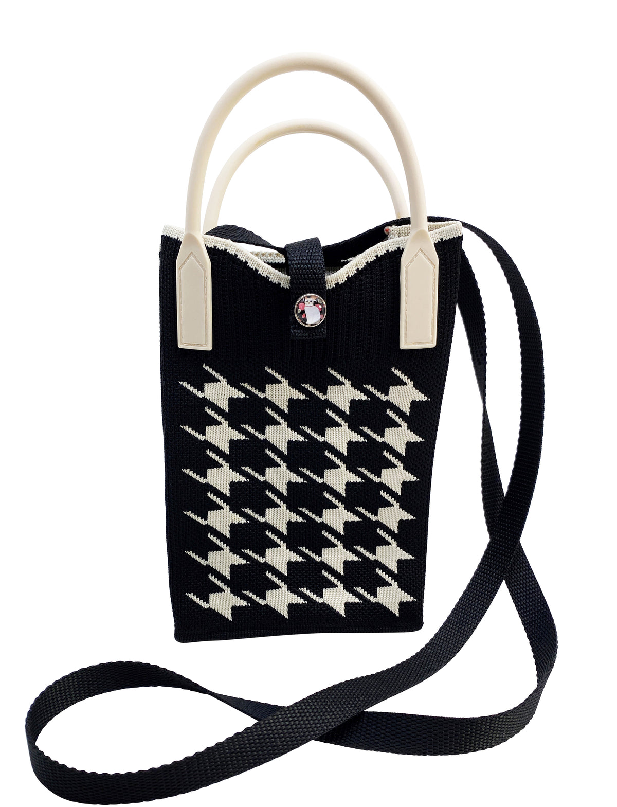 Mobile Cross Bag Houndstooth Black