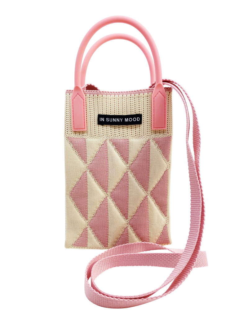 Mobile Cross Bag Trio Pale Pink