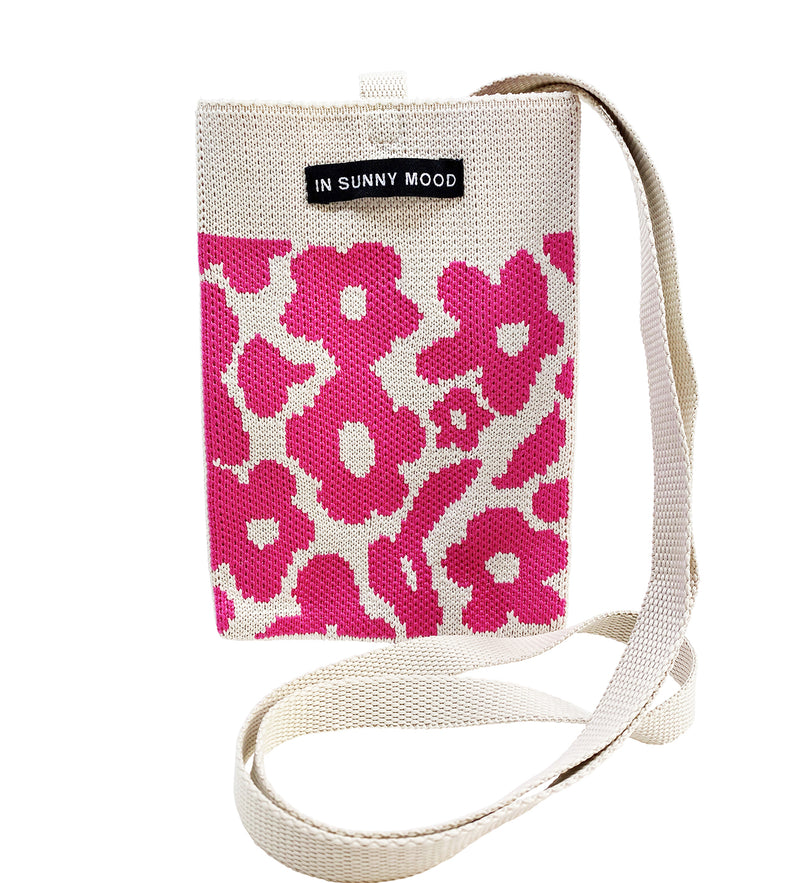 Mobile Cross Bag Flowery Pink