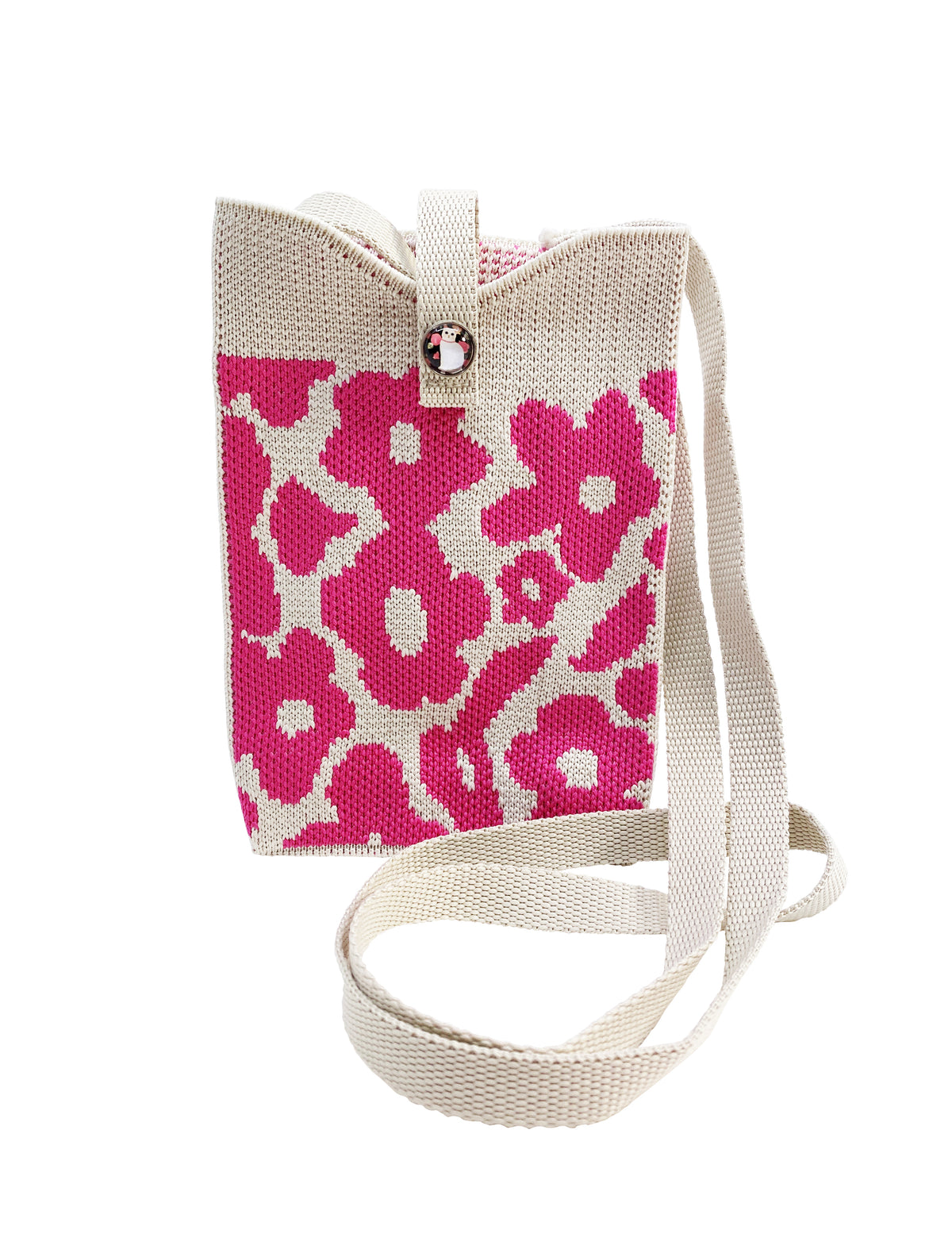 Mobile Cross Bag Flowery Pink