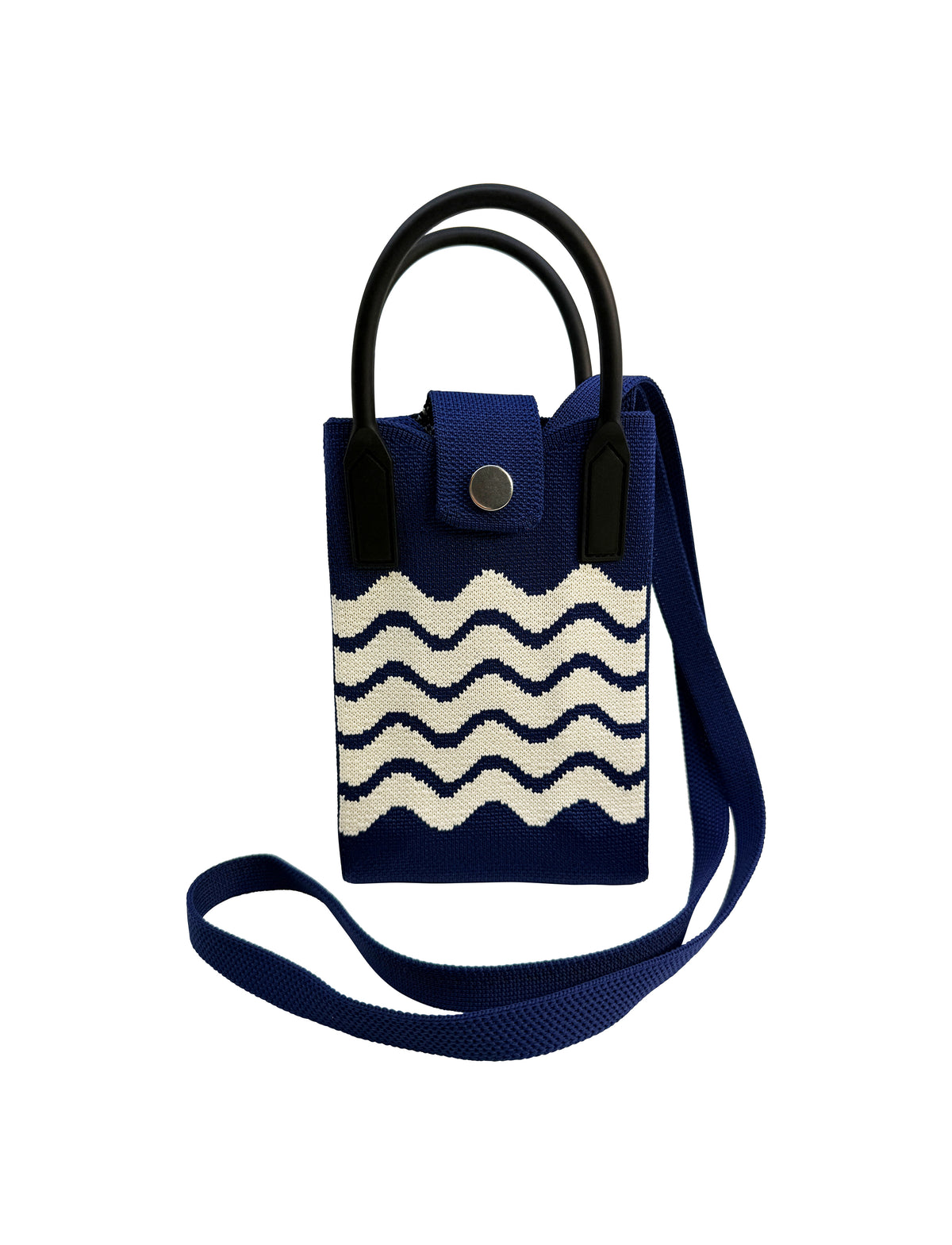 Mobile Cross Bag Wavy Blue
