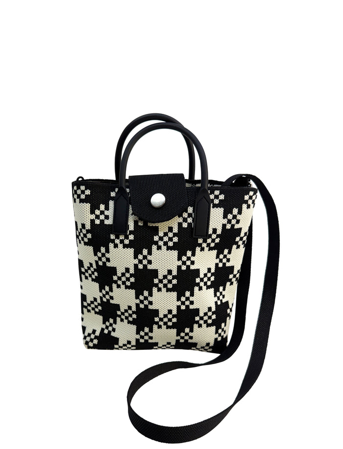 Mobile Extra Bag Houndstooth BW