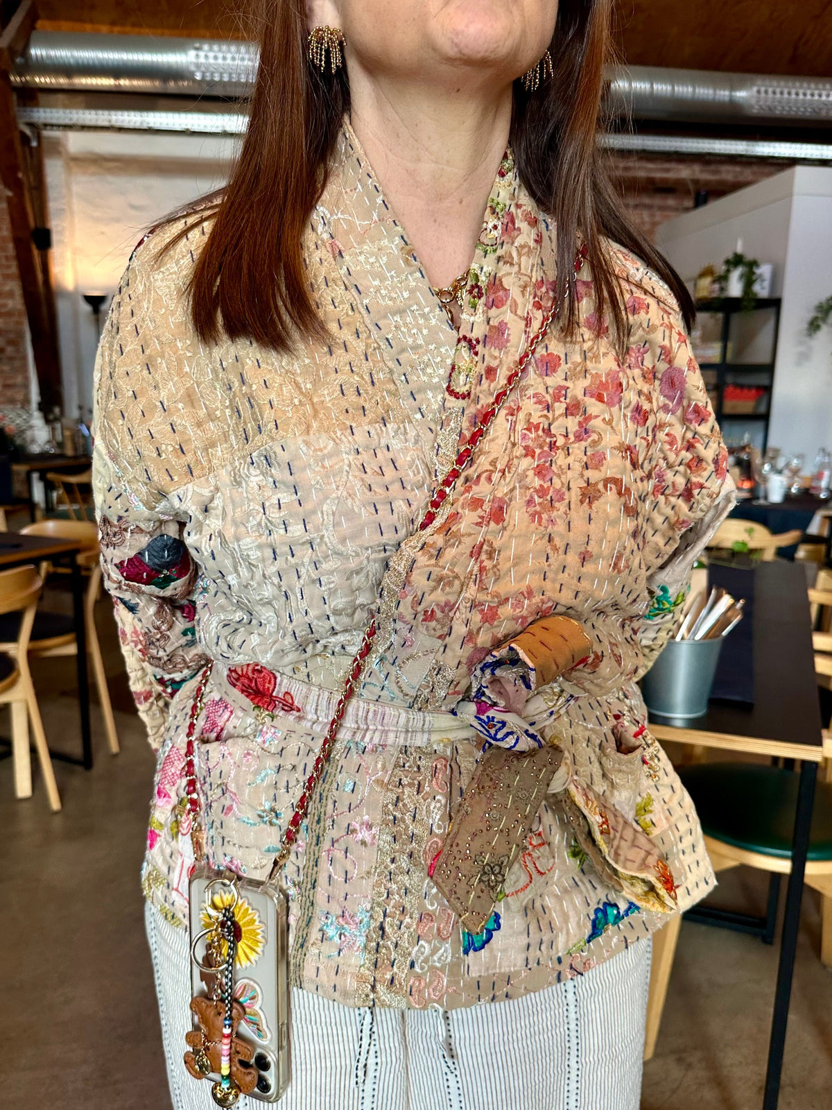 Dolores Chain Strap Red Gold