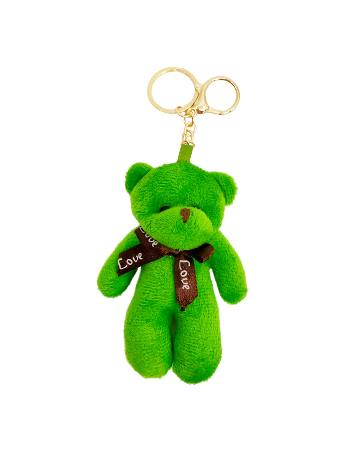 Furry Teddy Charm Green