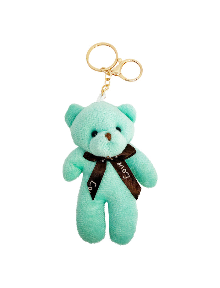 Furry Teddy Charm Light Green