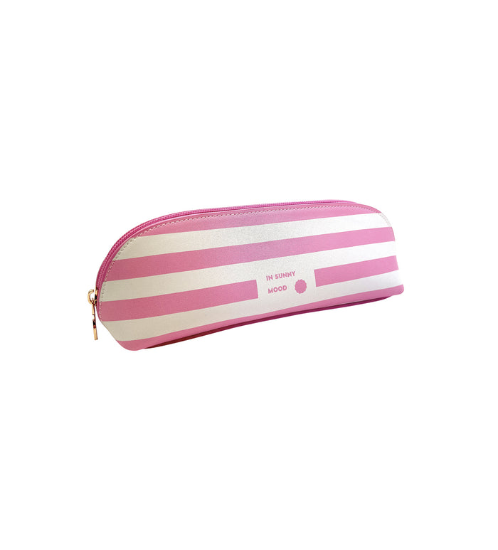 Sunny Pencil Case Small Stripe Pink