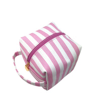 Sunny Square Cosmetic Stripe Pink