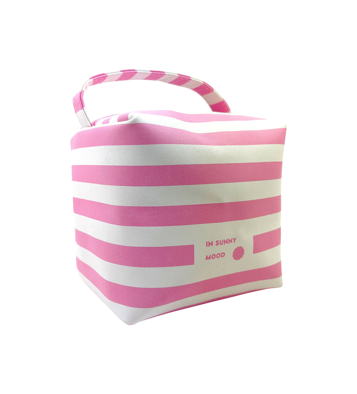 Sunny Square Cosmetic Stripe Pink