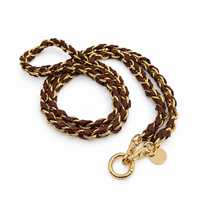 Dolores Extra Chain Strap Brown Gold