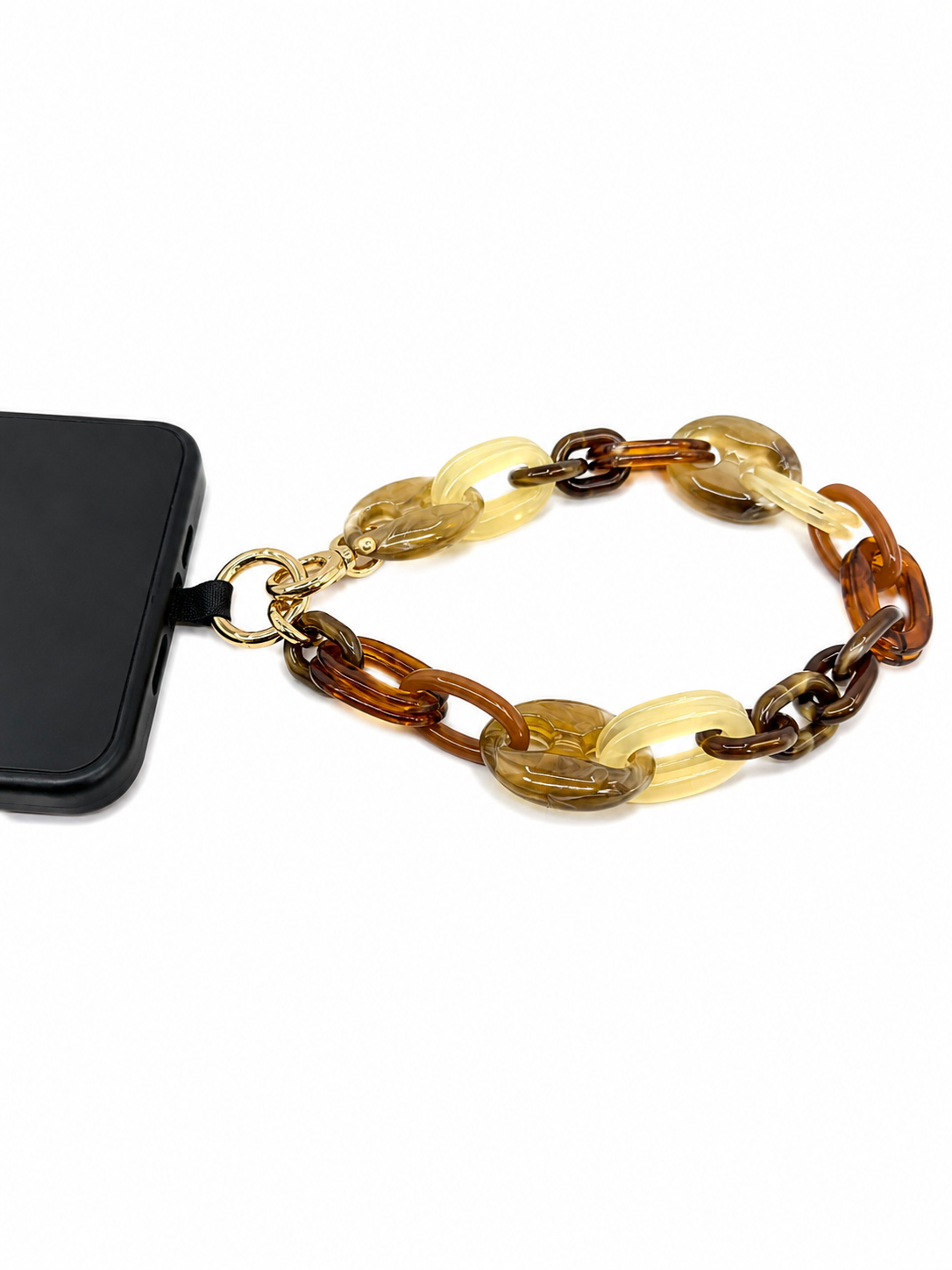 Tina Acrylic Chunky Wristlet Mix Brown 42