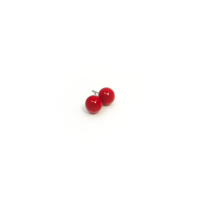 Malou Ear 10 mm Red Shell