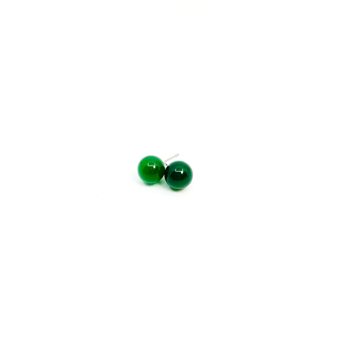 Malou Ear 10 mm Green Agate