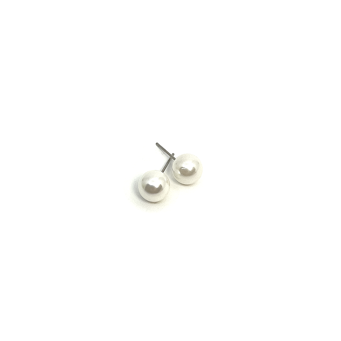 Malou Ear 10 mm White Shell