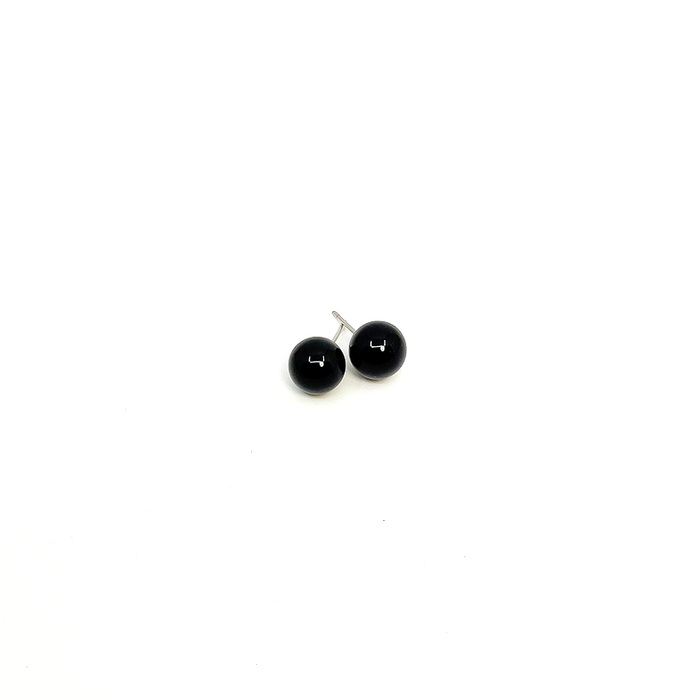Malou Ear 10 mm Black Agate