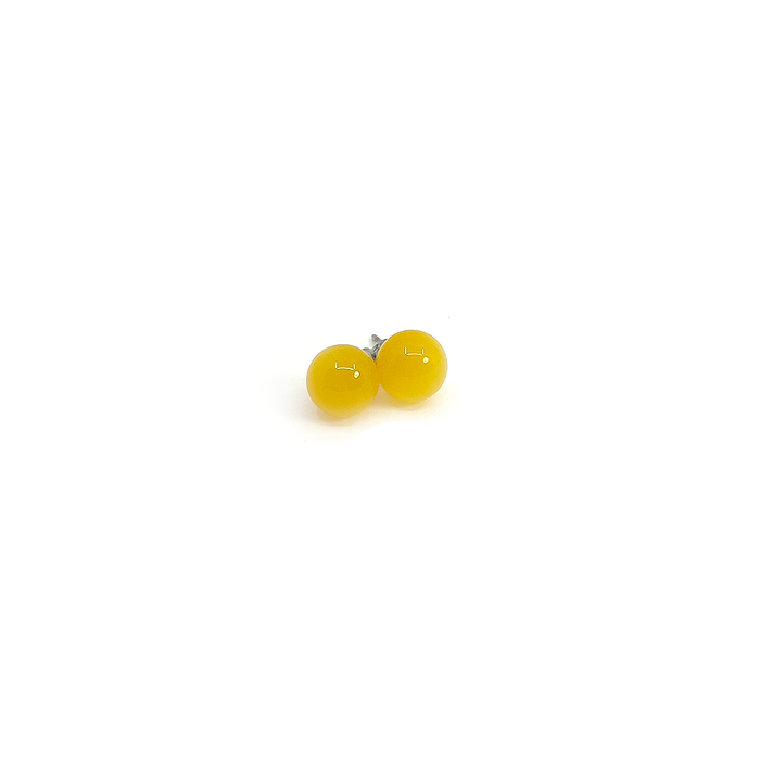 Malou Ear 10 mm Yellow Agate