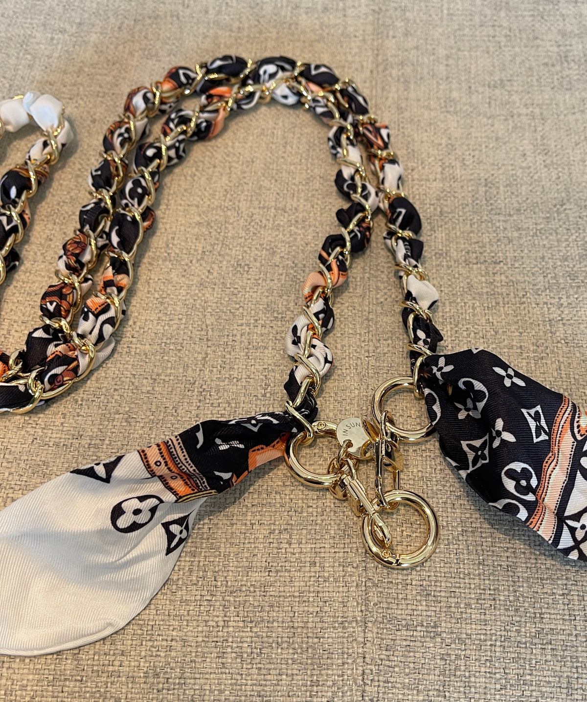 Lee Scarf Strap 125 Preppy Gold Mix