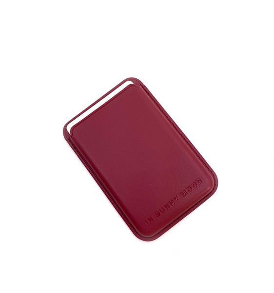 Magnetic Card Holder Burgundy