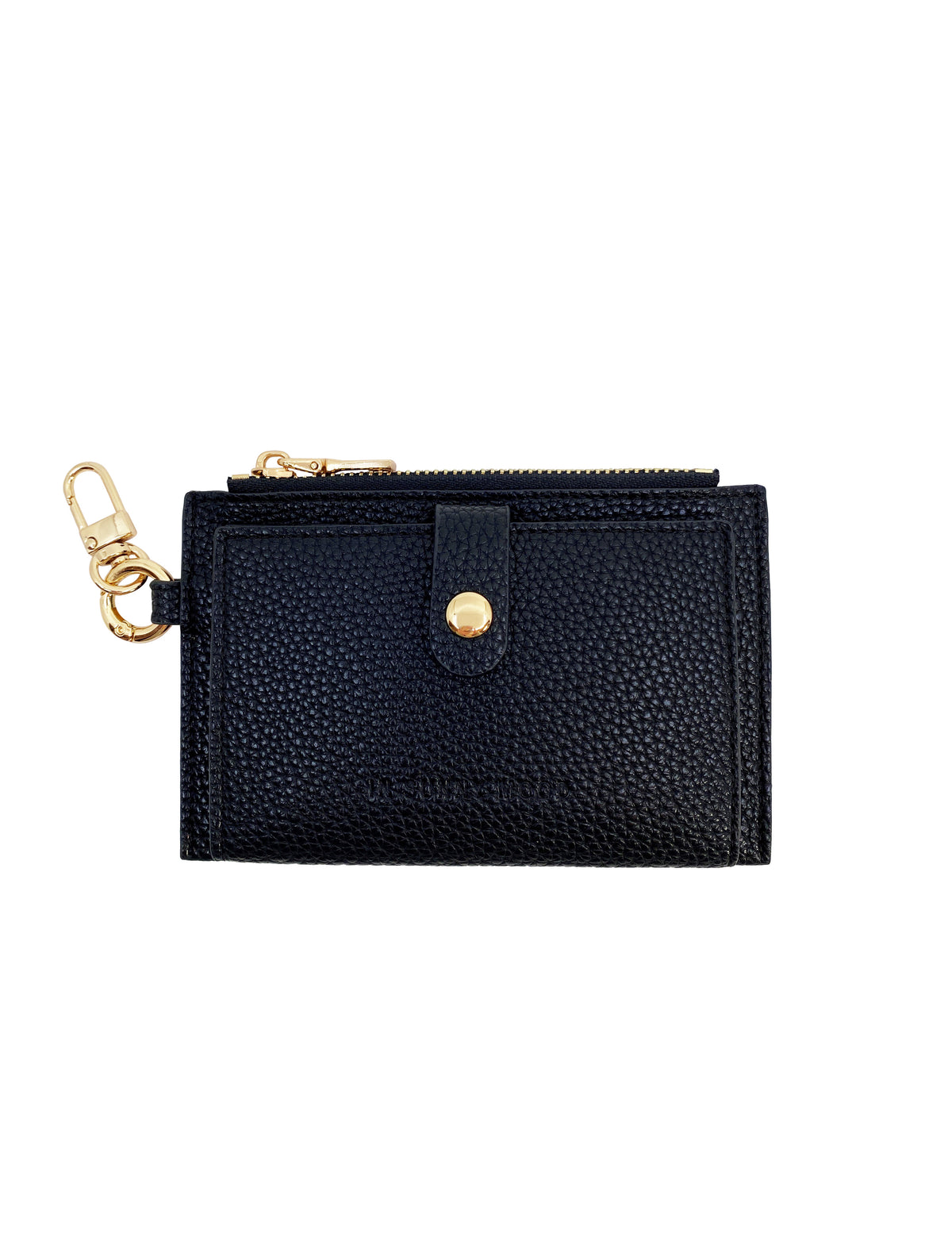 Card Holder Coin Zip Purse Black