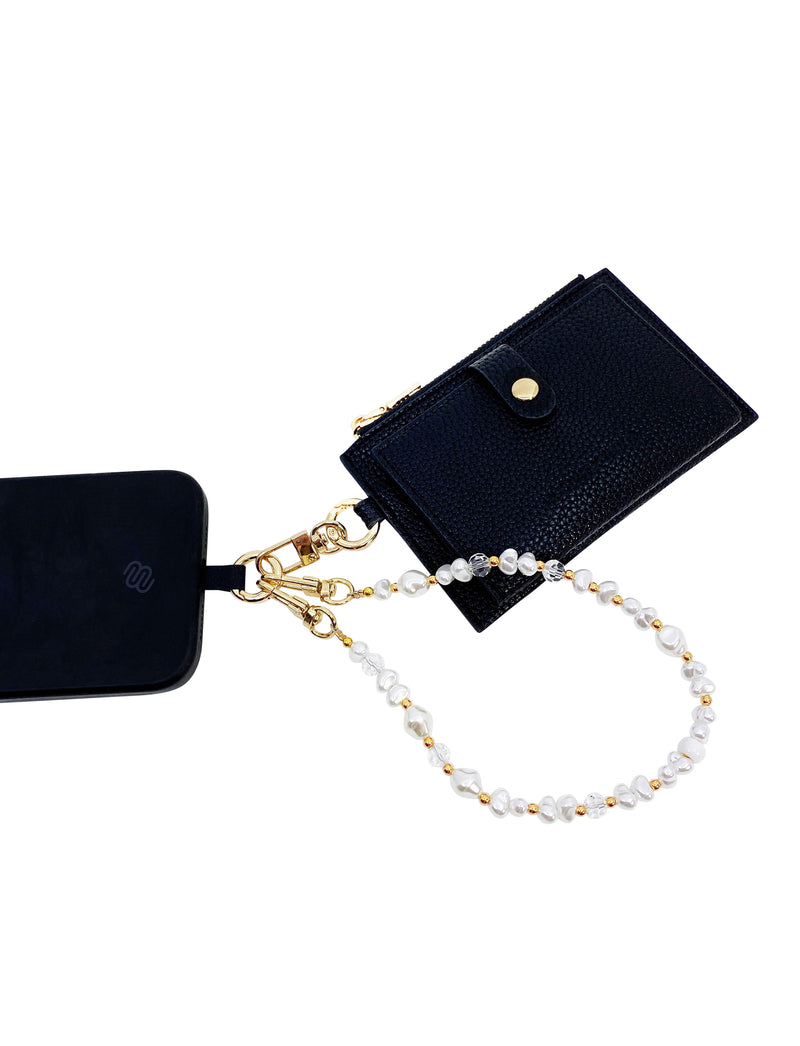 Card Holder Coin Zip Purse Black