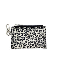 Card Holder Coin Zip Purse Leo BW