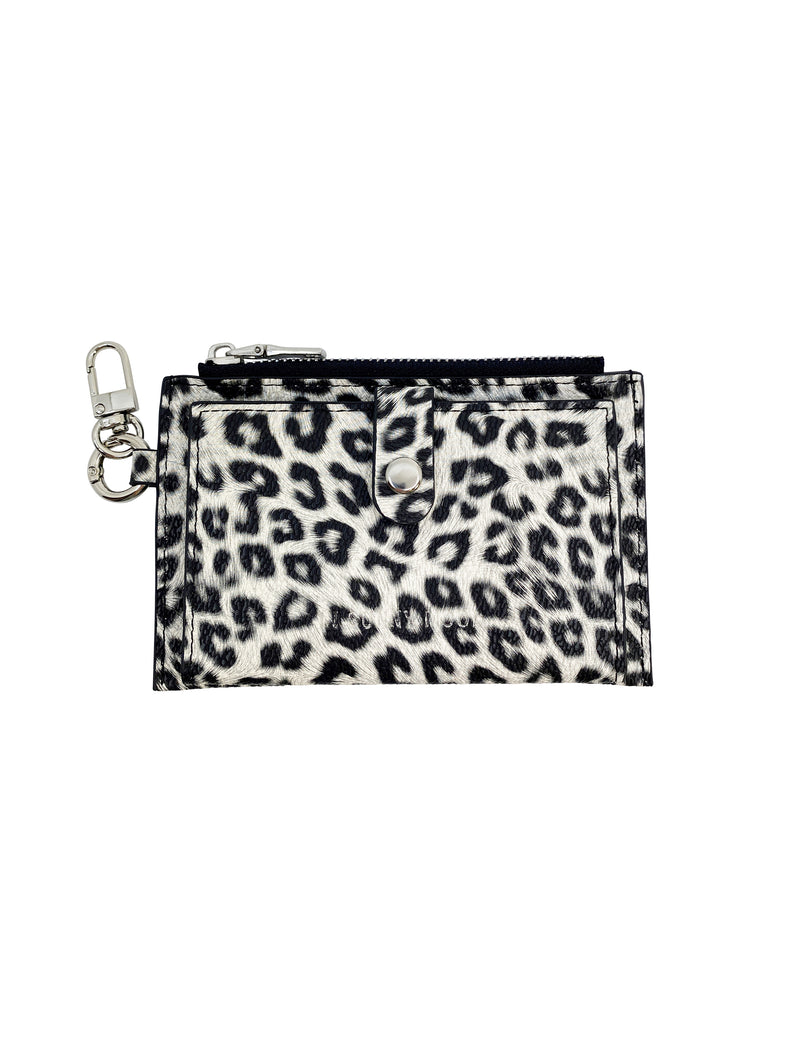 Card Holder Coin Zip Purse Leo BW