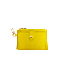 Card Holder Coin Zip Purse Yellow