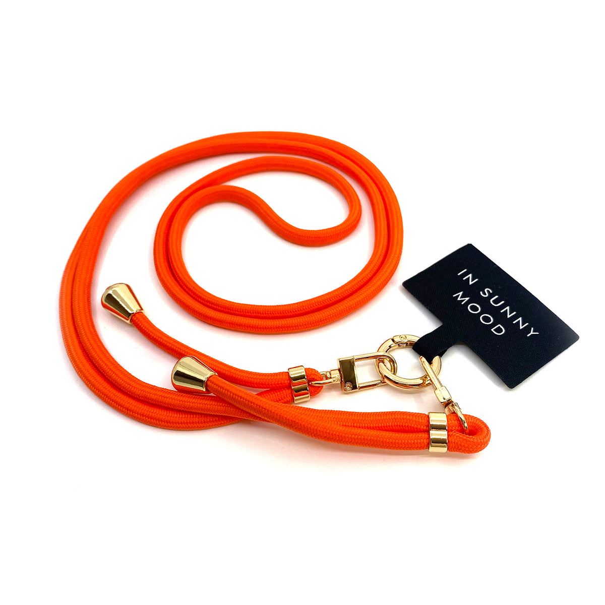 Mobile Base Necklace Orange Gold