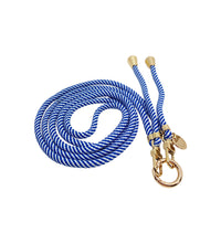 Mobile Base Necklace Blue Stripe Gold