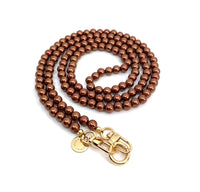 Milla Deco Strap Brown Gold