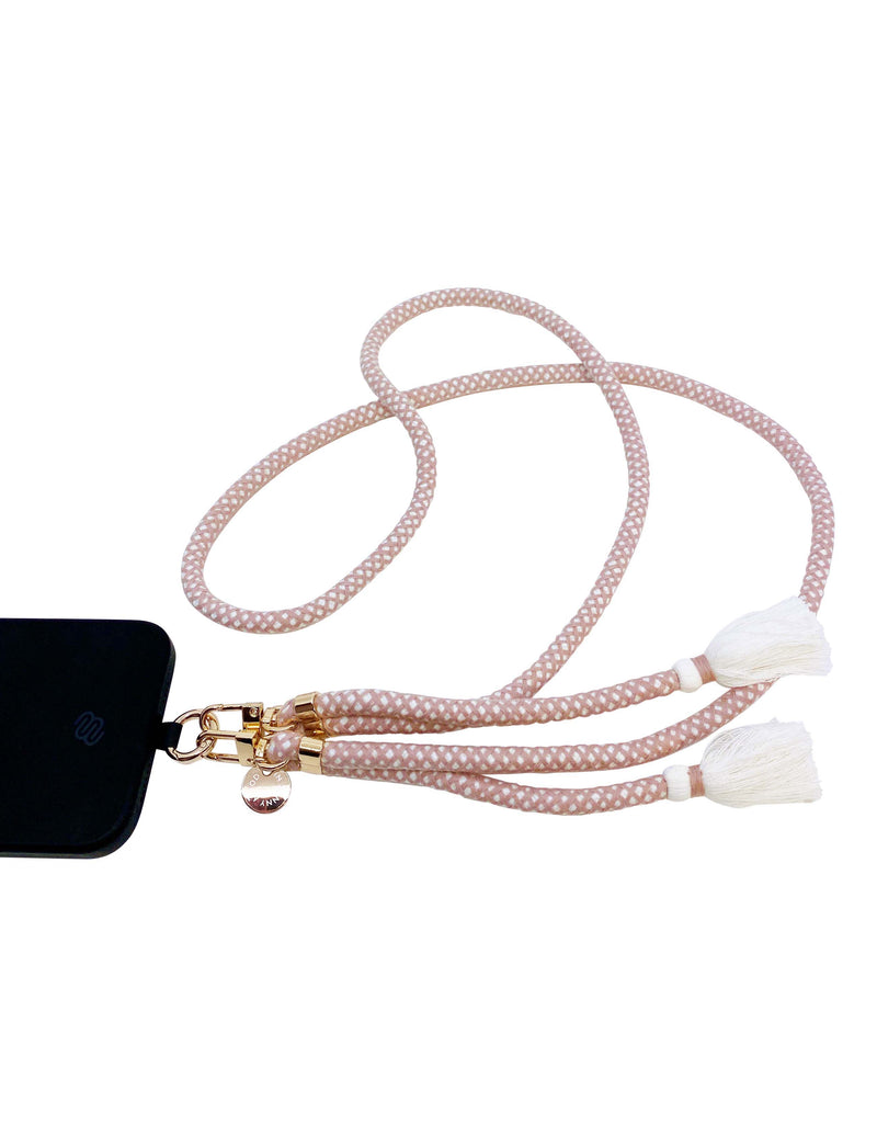 Siri Tassel Phone Strap Beige