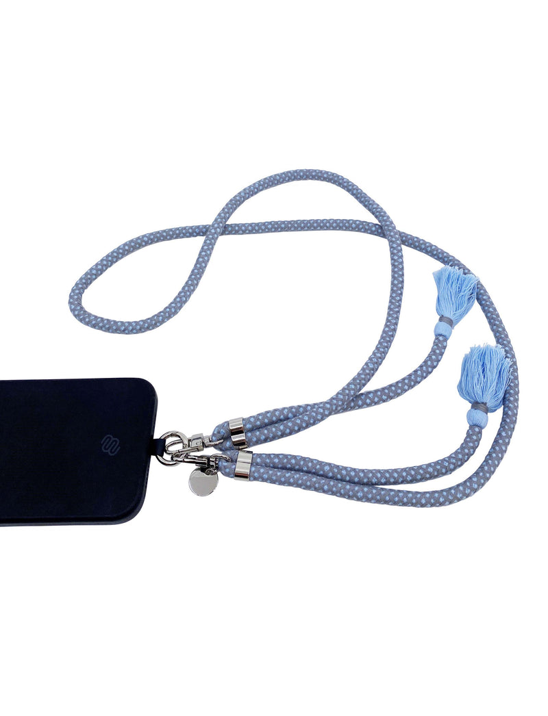 Siri Tassel Phone Strap Blue