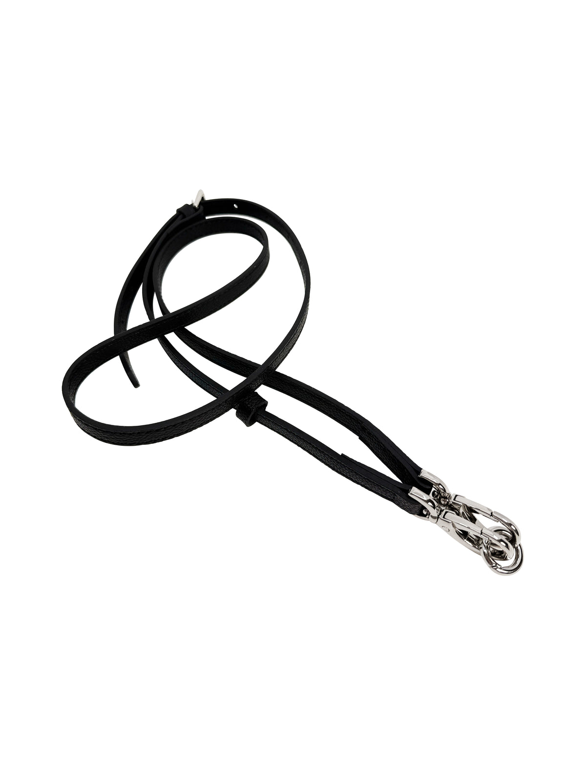 Galina Leather Strap Black Silver