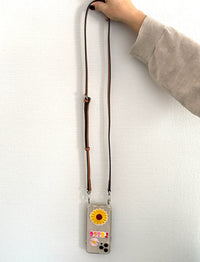 Galina Leather Strap Brown Silver