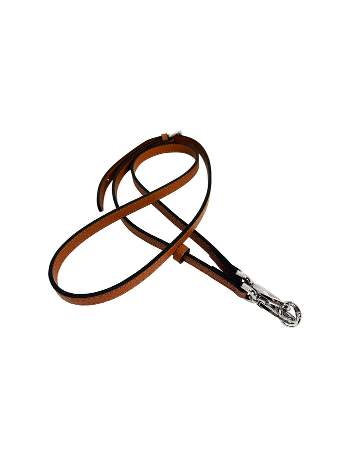 Galina Leather Strap Brown Silver