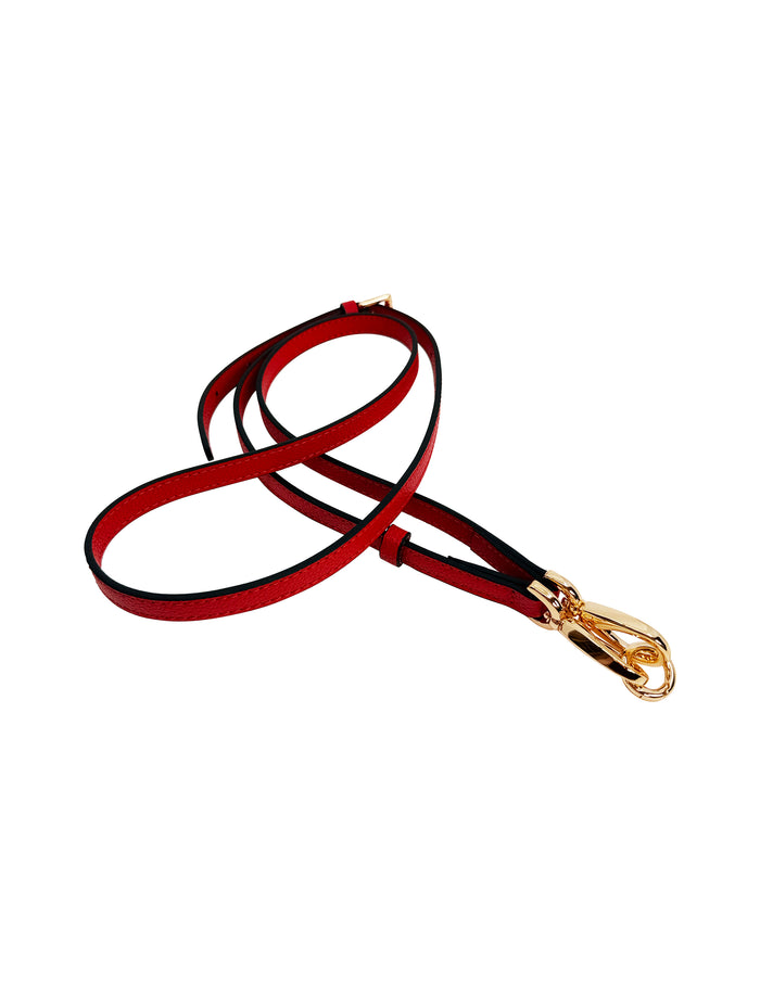 Galina Leather Strap Red Gold